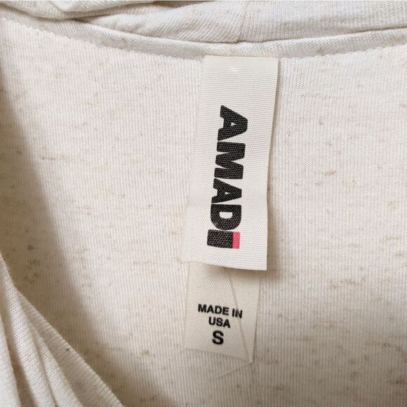 NWT Anthropologie AMADI Bardot Bodycon Stretch Knit Linen Off Shoulder Top S - Picture 4 of 8